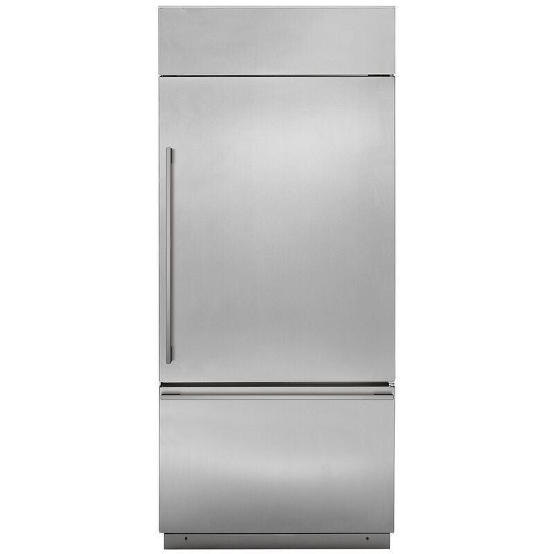 Monogram 36 in. 21.3 cu. ft. Built-In Bottom Freezer Refrigerator -  Stainless Steel