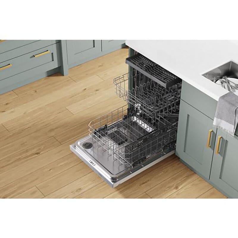 Whirlpool 24 in. Top Control Dishwasher with 47 dBa Sound Level, 3rd-Rack & Pocket - Biscuit, , hires