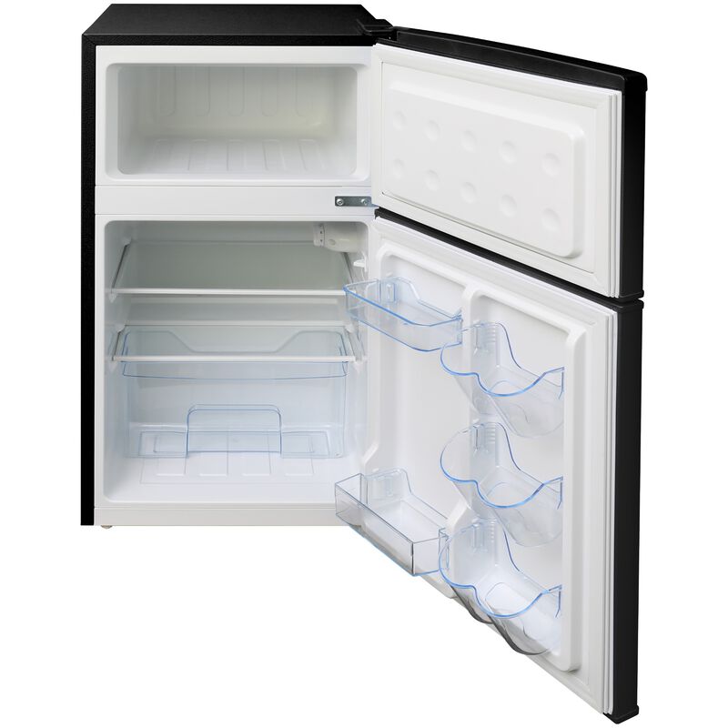 Avanti 18 in. 3 cu. ft. Mini Fridge with Top Freezer - Black, Black, hires