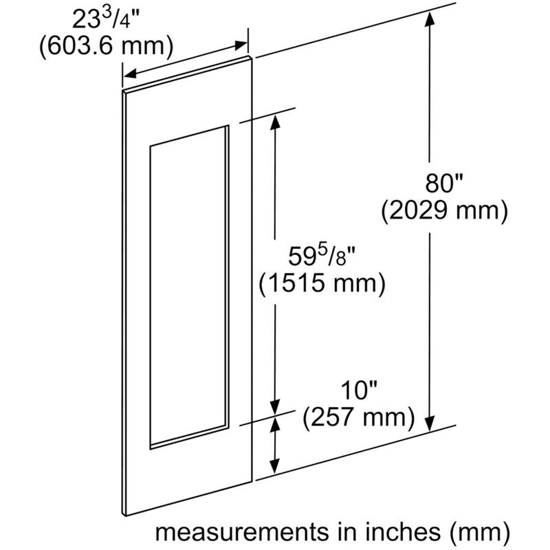 Thermador 24 in. Door Panel for Refrigerators Stainless Steel P.C. Richard & Son