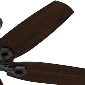 Hunter 52 inch Builder Damp Rated Ceiling Fan and Pull Chain - Matte Black, , hires