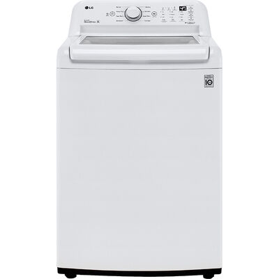 LG 27 in. 4.3 cu. ft. Top Load Washer with 4-Way Agitator & TurboDrum Technology - White | WT7005CW