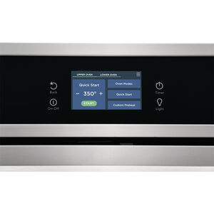 Frigidaire 30 in. 10.6 cu. ft. Top Control Electric Double Wall Oven with Standard Convection - Stainless Steel, Stainless Steel, hires
