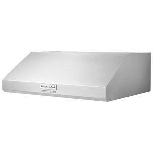 KitchenAid 30" Canopy Pro Style Range Hood with 4 Speed Settings,Ducted Venting & 2 LED Lights - Stainless Steel, , hires