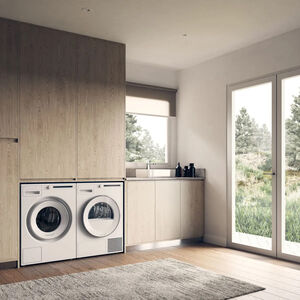 Asko Classic 24 in. 4.1 cu. ft. Stackable Ventless Electric Dryer with Heat Pump & Sensor Dry - White, , hires