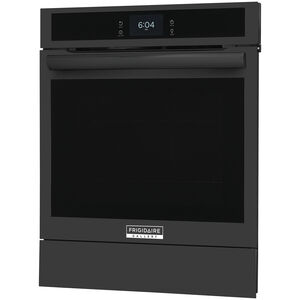 Frigidaire Gallery 24 in. 2.8 cu. ft. Steam Electric Single Wall Oven with True European Convection - Black, , hires