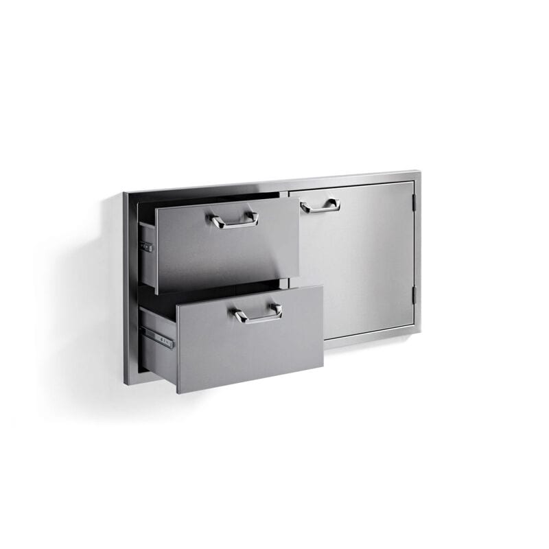 Sedona By Lynx 42 in. Storage Door & Double Drawer Combo - Stainless Steel, , hires