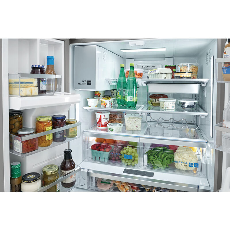Frigidaire Gallery 36 in. 27.8 cu. ft. French Door Refrigerator with Ice & Water Dispenser - Smudge-Proof Stainless Steel, Smudge-Proof Stainless Steel, hires