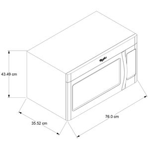 Whirlpool 30 in. 1.7 cu. ft. 1000W Over-the-Range Microwave with 300 CFM - Fingerprint Resistant Stainless, Fingerprint Resistant Stainless, hires