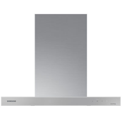 Samsung 30 in. Chimney Style Smart Range Hood with 4 Speed Settings, 630 CFM & 1 LED Light - Clean Gray | NK30CB600WCG
