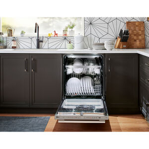 LG 24 in. Top Control Smart Dishwasher with 46 dBA Sound Level, 3rd Rack, QuadWash Pro & Dynamic Heat Dry - PrintProof Stainless Steel, , hires