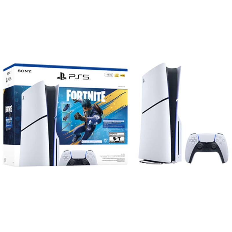 Sony PlayStation 5 Physical Slim Console - 1 TB Fortnite Flowering Chaos Bundle, , hires