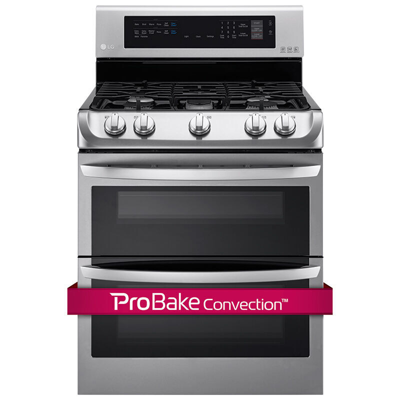 LG 30 in. 6.9 cu. ft. Convection Double Oven Freestanding Gas Range