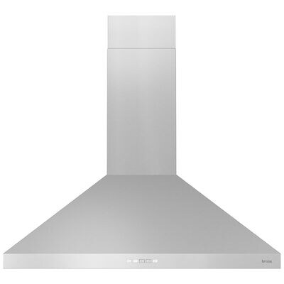 Zephyr 30 in. Convertible Chimney Style Range Hood with 600 CFM, 3 Fan Speeds & 2 LED Lights - Stainless Steel | BVE-E30CS