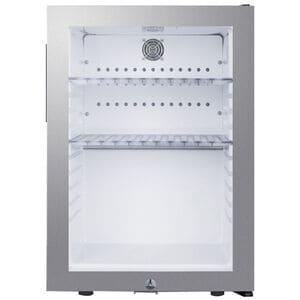 Summit 16 in. 1.2 cu. ft. Compact Beverage Center with Adjustable Shelves & Digital Control - Stainless Steel, , hires
