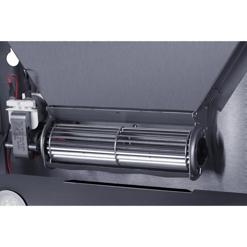 Summit 20 in. Ductless Slide-Out Style Range Hood with 2 Fan Speeds & 2 LED Lights - Black, Black, hires