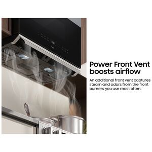 Samsung 30 in. 2.1 cu. ft. 1000W Smart Over-the-Range Microwave with 500 CFM & Sensor Cooking - Stainless Steel, , hires