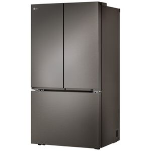 LG 36 in. 26.5 cu. ft. Smart Counter Depth French Door Refrigerator with Internal Water Dispenser - Black Stainless Steel, , hires