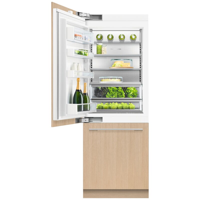 Fisher & Paykel Series-11 30 in. Built-In 15.9 cu. ft. Counter Depth Bottom Freezer Refrigerator with Internal Water Dispenser Left Hinge - Custom Panel Ready, , hires