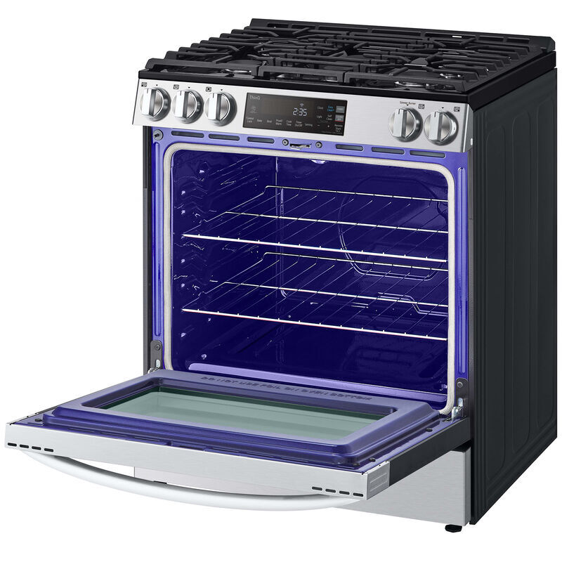 LG 30 in. 5.8 cu. ft. Smart Slide-In Gas Range with 5 Sealed Burners - PrintProof Stainless Steel, , hires