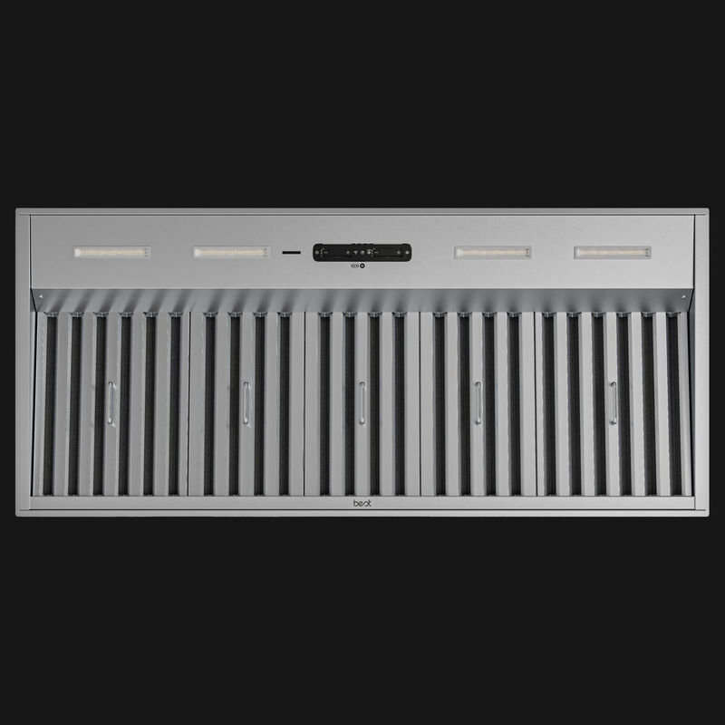 Best HBN5 Series 36 in. Smart Ducted Standard Style Range Hood with 1240 CFM, 8 Fan Speed & 2 LED Lights - Stainless Steel, , hires