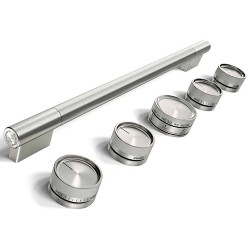 KitchenAid Handle and Knob Hardware Accessory Kit for 30 in. Commercial-Style Dual Fuel Range - Stainless Steel, , hires