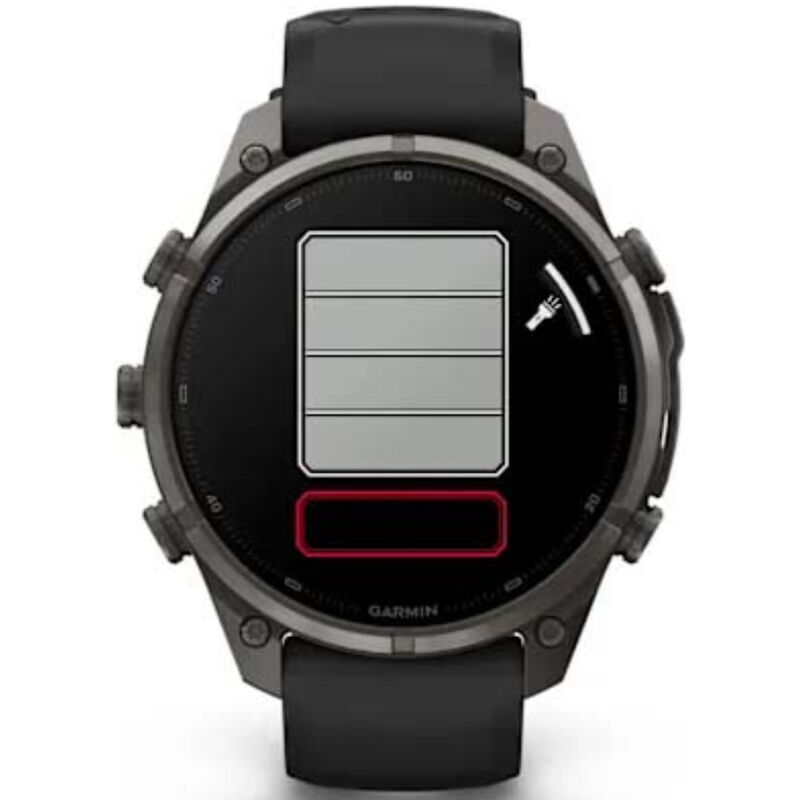 Garmin fenix 9 Pro 47 mm, AMOLED Smart Watch - Carbon Gray DLC Titanium with Black/Pebble Gray Silicone Band, , hires