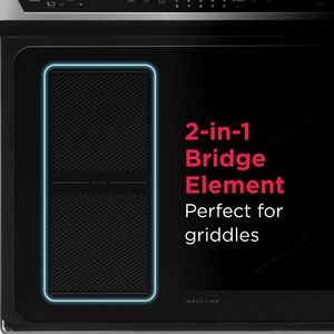 Frigidaire Gallery 30 in. 5.3 cu. ft. Air-Fry True European Convection Steam Electric Range with 4 Induction Burners - Stainless Steel, , hires