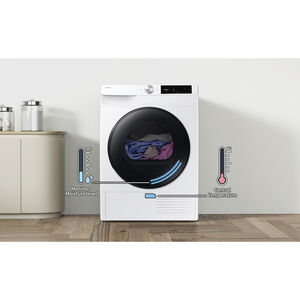 Samsung 24 in. 4.0 cu. ft. Smart Stackable Ventless Electric Dryer with Heat Pump & Sensor Dry - White, , hires