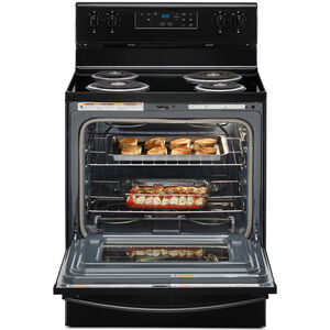 Whirlpool 30 in. 4.8 cu. ft. Electric Range with Coil Burners - Black, , hires