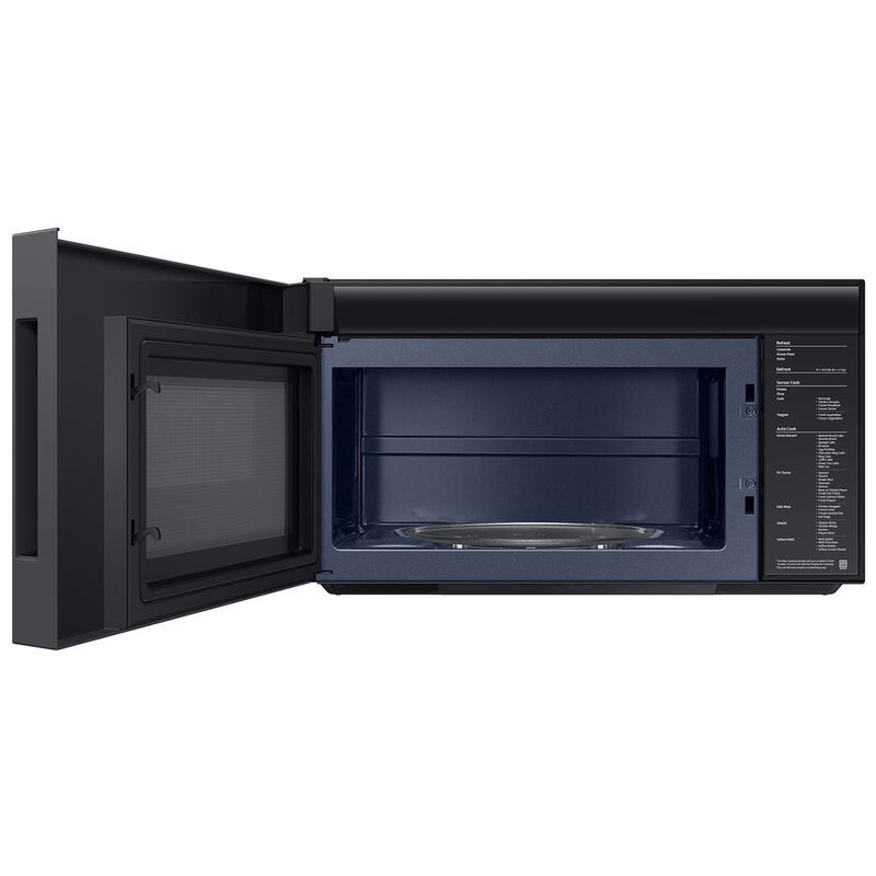 Samsung Bespoke 30 in. 2.1 cu. ft. 1000W Smart Over-the-Range Microwave with 400 CFM & Sensor Cooking - White Glass, White Glass, hires