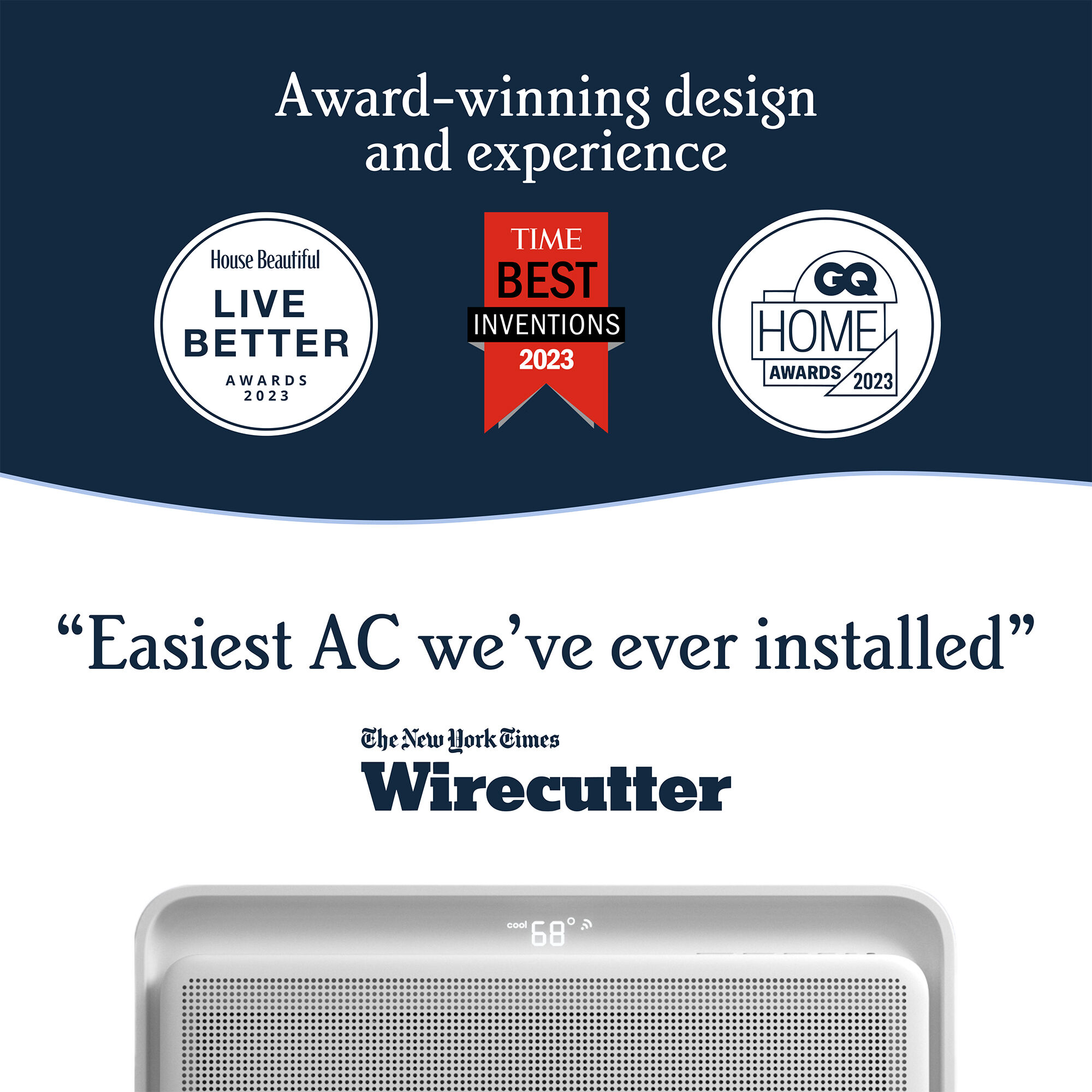 Windmill WhisperTech 10,000 BTU Smart Energy Star Window Air
