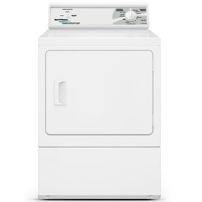 Speed Queen DV2 27 in. 7.0 cu. ft. Commercial Electric Dryer - White | DV2000WE