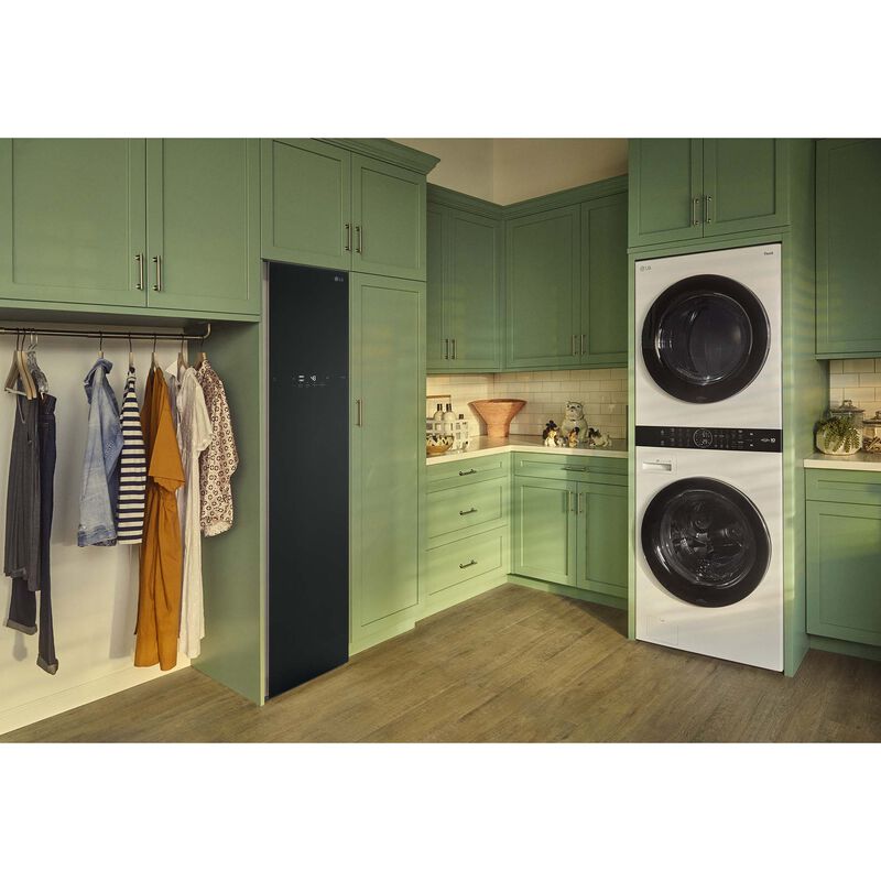 LG 27 in. WashTower with 4.5 cu. ft. Washer with 10 Wash Programs and TurboWash 360 & 7.4 cu. ft. Electric Dryer with 9 Dryer Programs, Sensor Dry & Wrinkle Care - White, White, hires