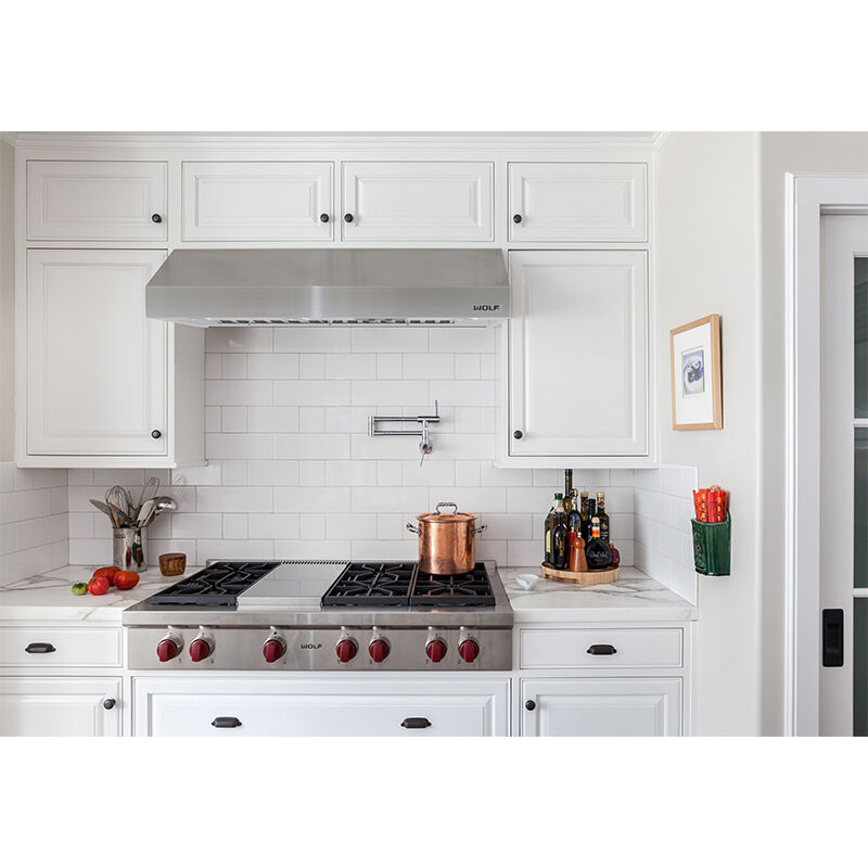 Wolf 48 in. Ducted Canopy Pro Style Style Range Hood with 3 LED Lights - Stainless Steel, , hires