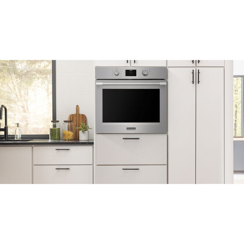 Frigidaire Professional 30 in. 5.3 cu. ft. Steam Electric Single Wall Oven with True European Convection - Stainless Steel, , hires