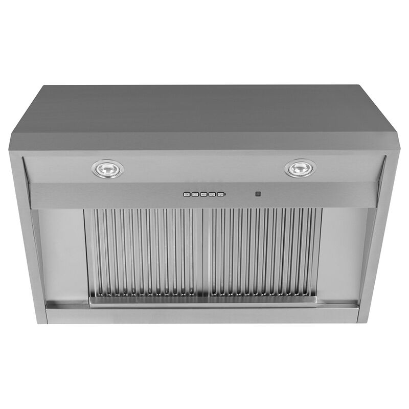 Cafe 36 in. Standard Style Range Hood with 4 Speed Settings Convertible Venting 2 LED Lights Stainless Steel