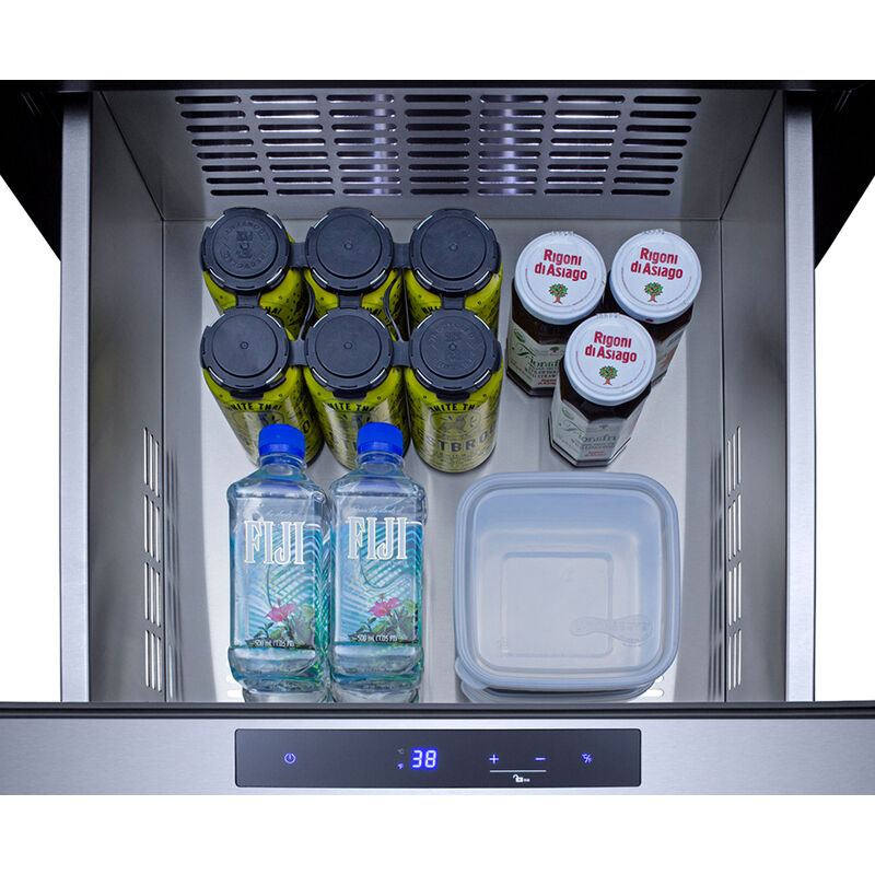 Summit 24 in. 4.9 cu. ft. Outdoor Triple Refrigerator Drawers - Stainless Steel, , hires