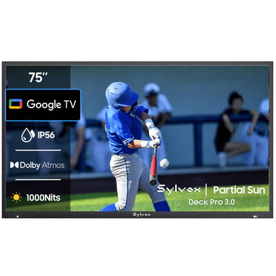 Sylvox - Deck Pro 3.0 75" Class Partial Sun 4K UHD LED Smart Google Outdoor TV | OT75A2A1GD