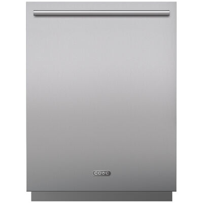 Cove 60 cm. Dishwasher Panel with Tubular Handle & 4 in. Toe Kick - Stainless Steel | 9009547