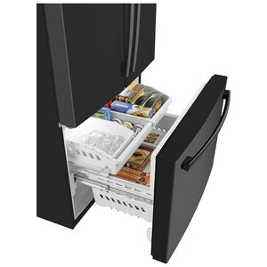 GE 36 in. 27 cu. ft. French Door Refrigerator with Internal Water Dispenser - Black, Black, hires