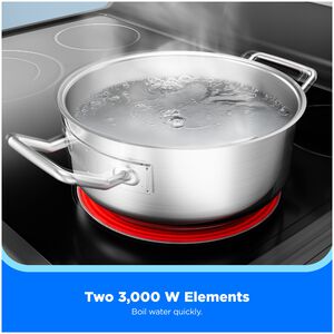 Midea 30 in. 6.3 cu. ft. Electric Range with Radiant Burners - Stainless Steel, , hires