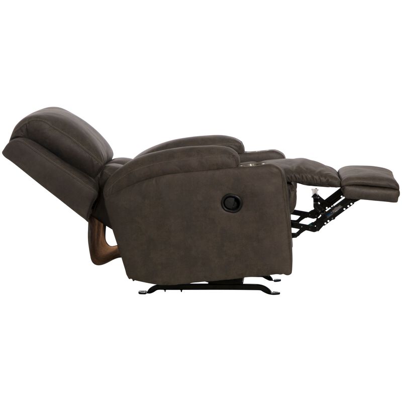 Catnapper Kyle Rocker Recliner with Dual Cupholders - Smoke, Smoke, hires