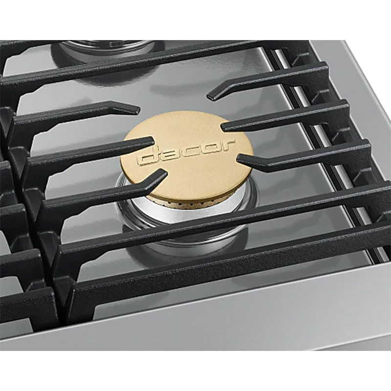 Dacor 48 in. 6-Burner Smart Natural Gas Rangetop with Griddle, Simmer Burner & Power Burner - Stainless Steel, , hires