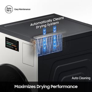 Samsung Bespoke 27 in. 5.3 cu. ft. Smart Electric Front Load Ventless All-in-One AI Combo with Heat Pump, Sanitize & Steam Cycle- Ivory, Ivory, hires