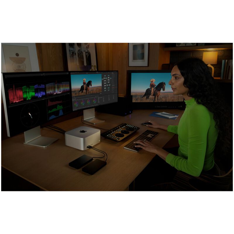Apple Mac Studio with Apple M5 Ultra 30-Core CPU, 64-Core GPU, 96 GB RAM, 1 TB SSD & Mac OS - Silver, , hires
