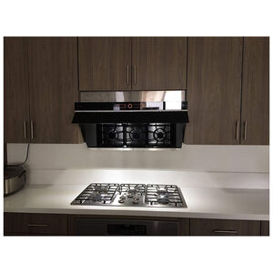 Fotile Slant Vent Series 36 in. Ducted Standard Style Range Hood with 850 CFM, 3 Fan Speeds & 2 LED Lights - Onyx Black, , hires