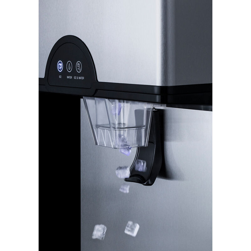 Summit Accucold 17 in. Commercial-Use Ice & Water Dispenser with 30.0 lb. Ice Storage & Digital Control - Stainless Steel, , hires