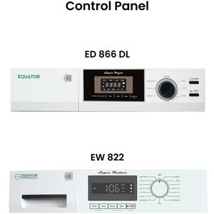 Equator Compact 24 in. 1.57 cu. ft. Electric Front Load Laundry Center with Sensor Dry, Pet & Sanitize Cycle - White, , hires