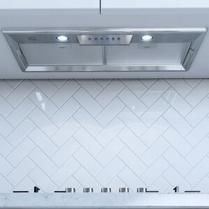 XO 28 in. Standard Style Range Hood with 3 Speed Settings, 600 CFM, Convertible Venting & 2 LED Lights - Stainless Steel, , hires